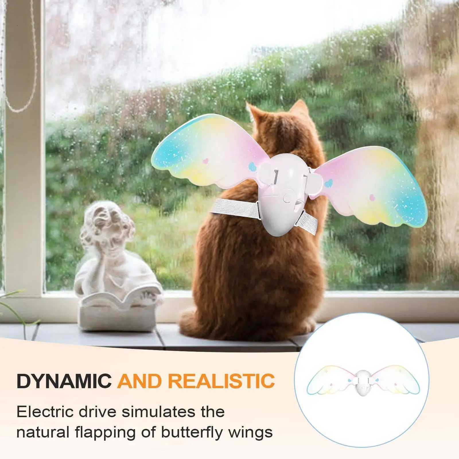 Dog Wings Pet Halloween Costume Accessory Electric Lightweight Butterfly Wing for Dogs Cats Birthday Cosplay Wedding Parade XJ250813