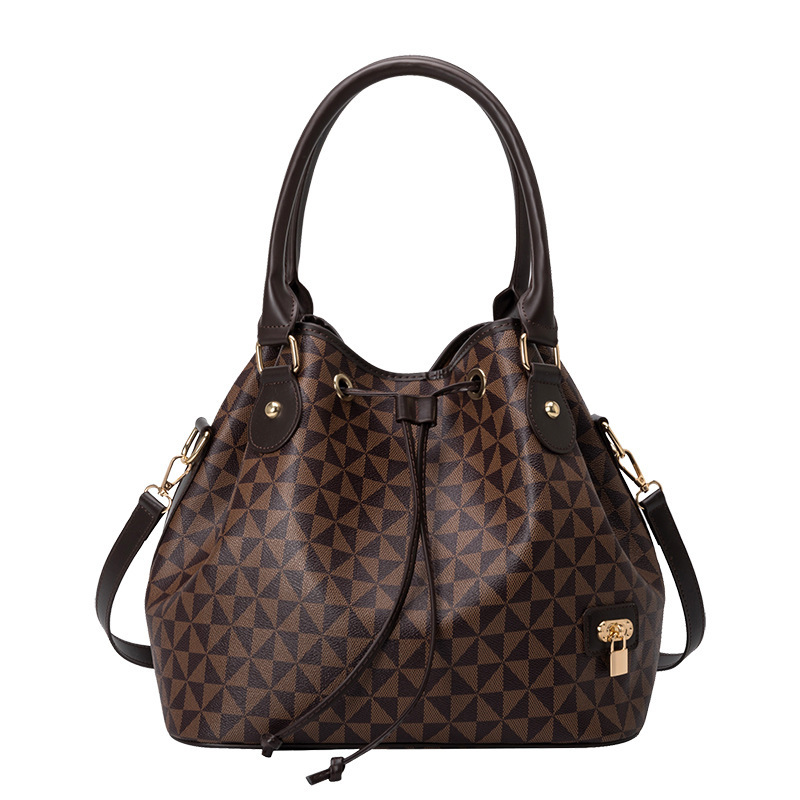 Spring Summer New Large Capacity Printed Bucket Bag Women s Korean Edition Handbag Designer Bag fashion bag Crossbody Bag