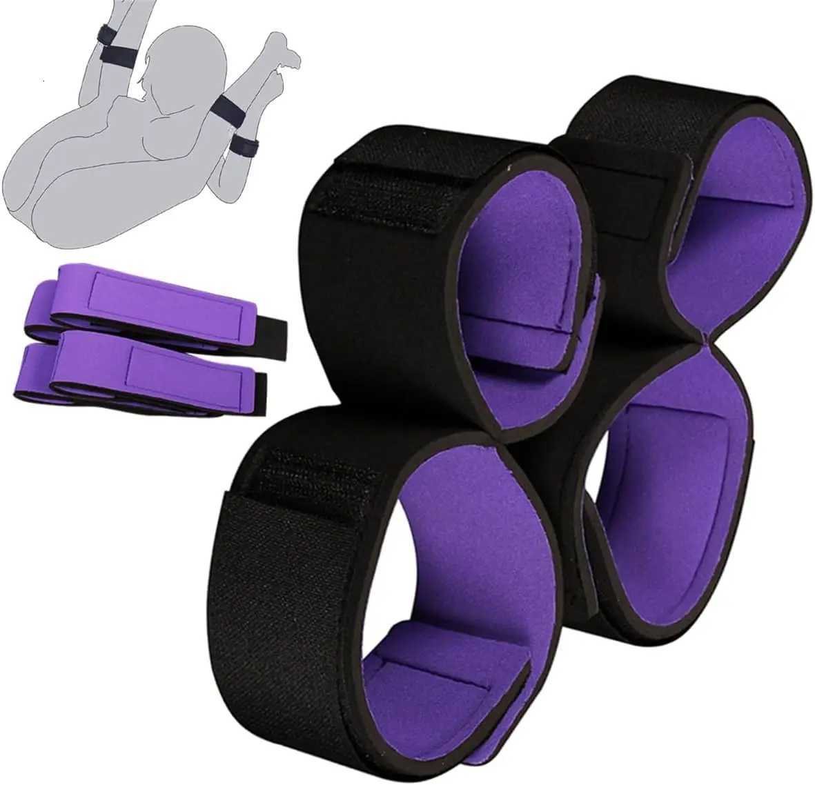 Adult Wrist Restraint Couple Sex Toys BDSM Handcuffs Spreader Bar Sex Slave Handcuffs Ankle Cuffs Fetish Restraints Sex Products XJ250813