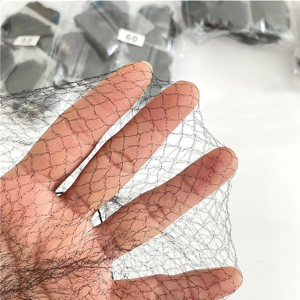 Hair Net 100 Pcs 24 Inches Hair Nets Elasticity Invisible Elastic Mesh for Food Service Black Hair Net for Ballet Bun 250812