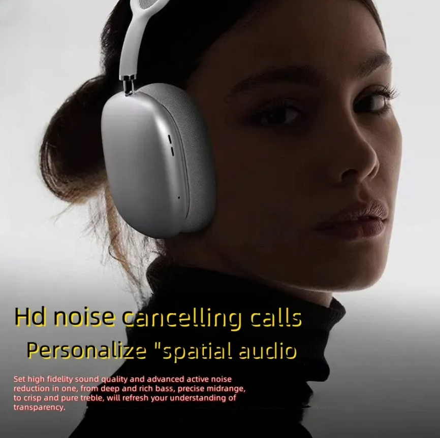 airpodsmax headphones pro max High quality earphones Noise reduction Wireless Bluetooth headphones Stereo HIFI Super Bass Headset Chip HD P9 headphone