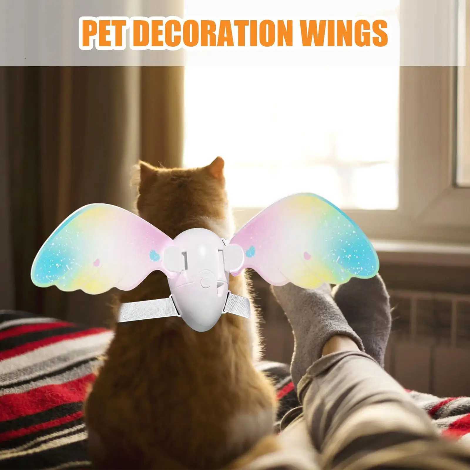 Dog Wings Pet Halloween Costume Accessory Electric Lightweight Butterfly Wing for Dogs Cats Birthday Cosplay Wedding Parade XJ250813