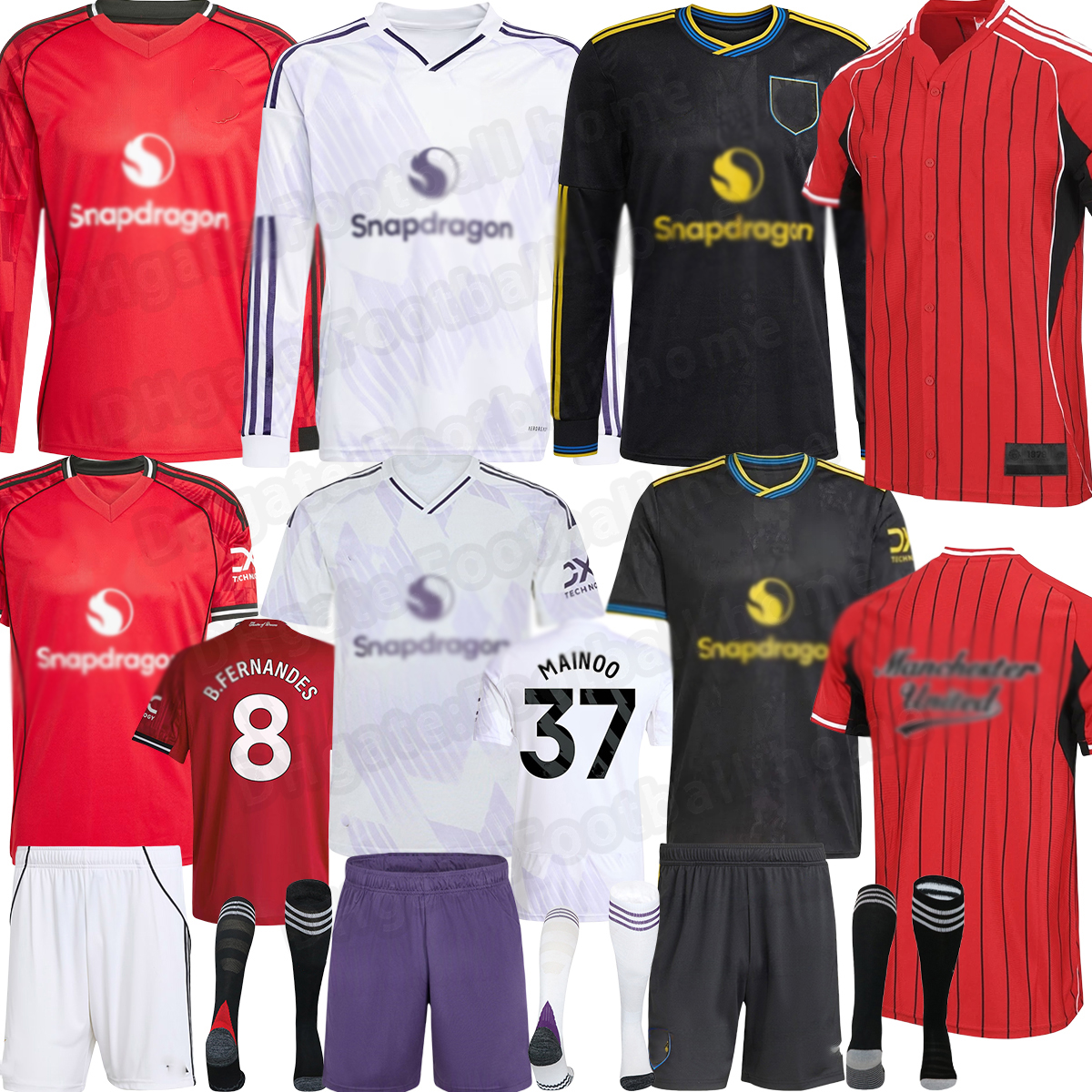 25 26 HOJLUND soccer jerseys CUNHA UGARTE Fans Player version GARNACHO MAINOO B. FERNANDES MARTINEZ MOUNT CASEMIRO SHAW KIDS Home third Away 2025 football shirt