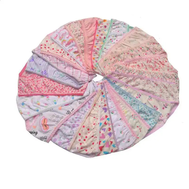 Kids Quality Cotton Panties Children Briefs Cartoon Florals ns Shorts Size 2T12T Boys Girls Healthy Soft Underwear 250812