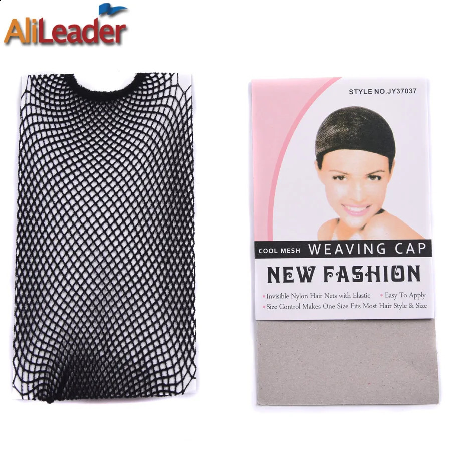 Well-Known Alileader Hairnets Good Quality Mesh Weaving Net Black Mesh Hair Net For Sleeping/Weaving Wig Cap Mesh Nylon Wig Cap 250812