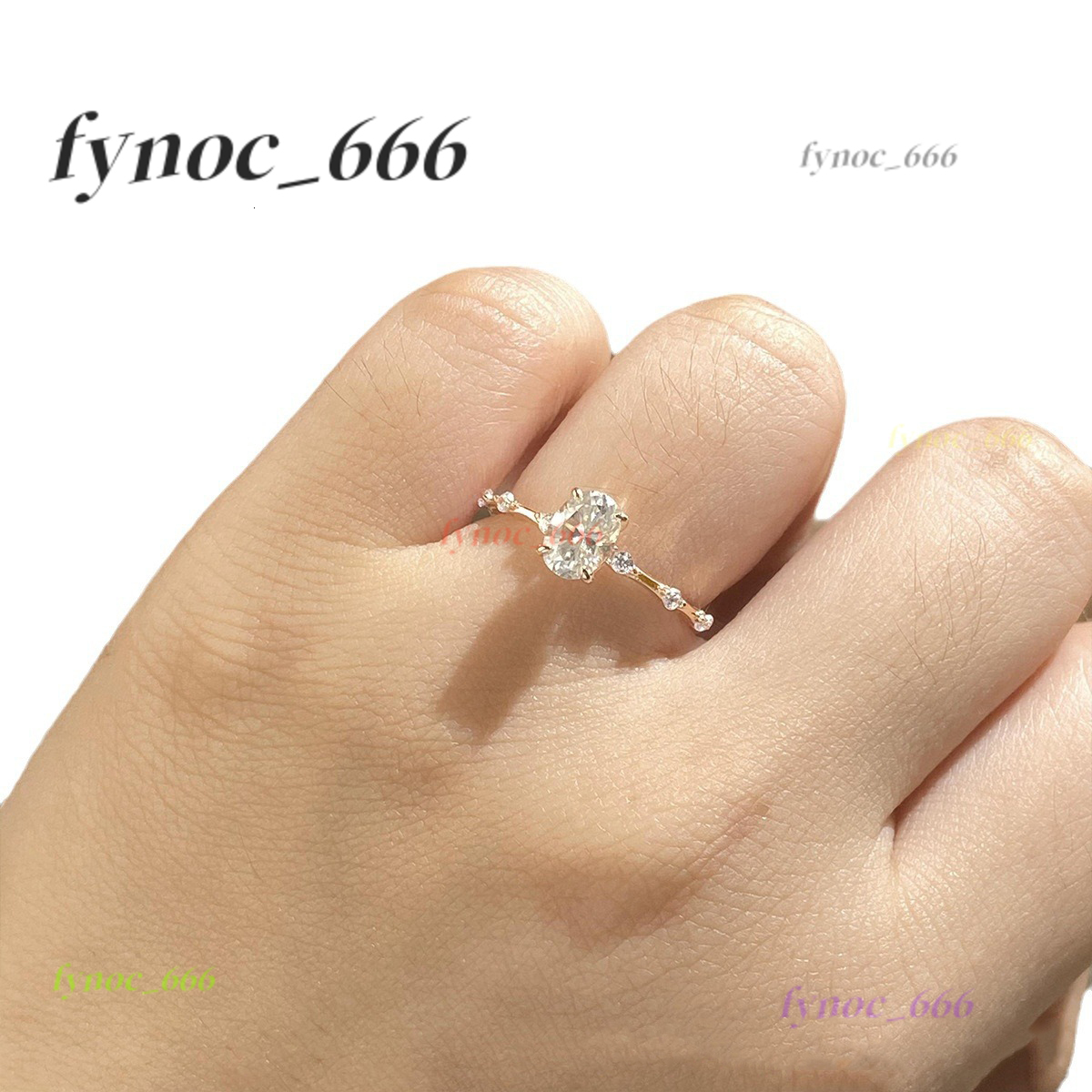 Custom GRA Igi Certified Cvd Lab Grown Created Diamond Solid Gold Oval Cut Engagement Ring 1 2 3 Ct Jewelry for Women