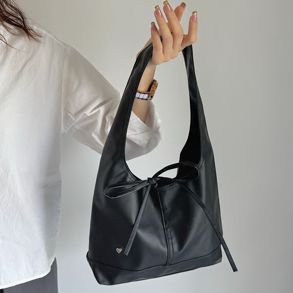 2025 New Niche Design Commuter Versatile Casual Bowknot Large Capacity Single Shoulder Underarm Tote Bag for Women ddmymarket