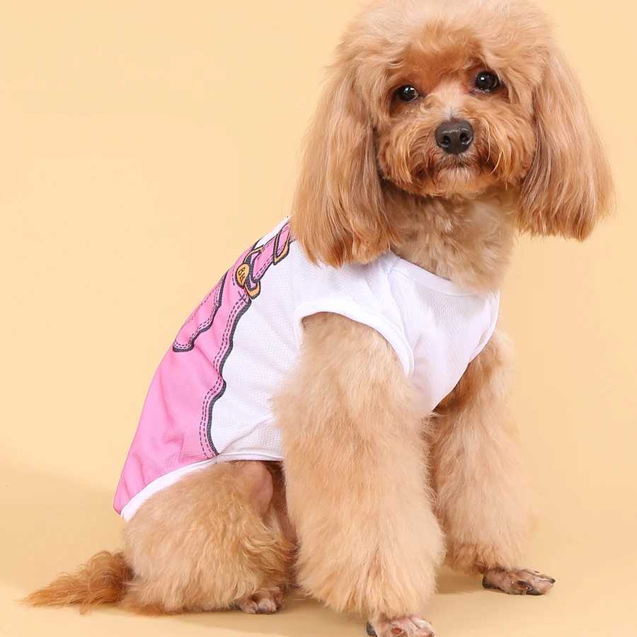 Summer Small Dog Clothes Pets Clothing Cartoon Dog Shirt Chihuahua T-shirt Puppy Vest Yorkshire Terrier Pet Clothes Dog Clothing XJ250813