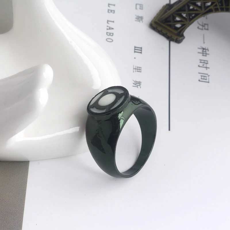 Movie Green Lanterns Luminous Rings Trendy Jewelry Men and Women Enamel Power Ring Cosplay Prop Fan Gift W250812
