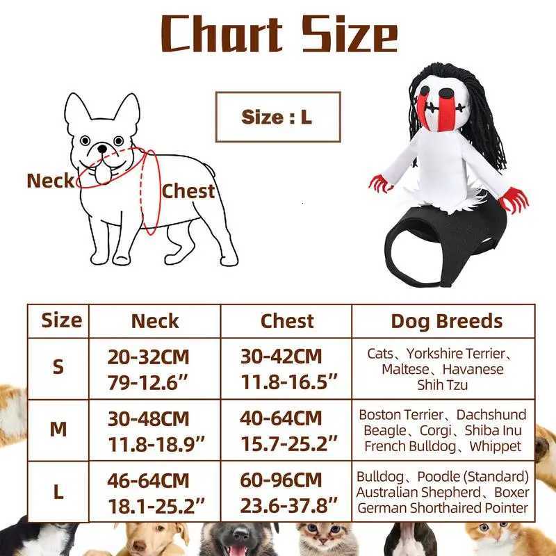Dog Ghost Riding Costume Halloween Dress-Up Pet Costumes Dog Halloween Cosplay Pet Ghost Riding Outfit Stylish Novelty Halloween XJ250813