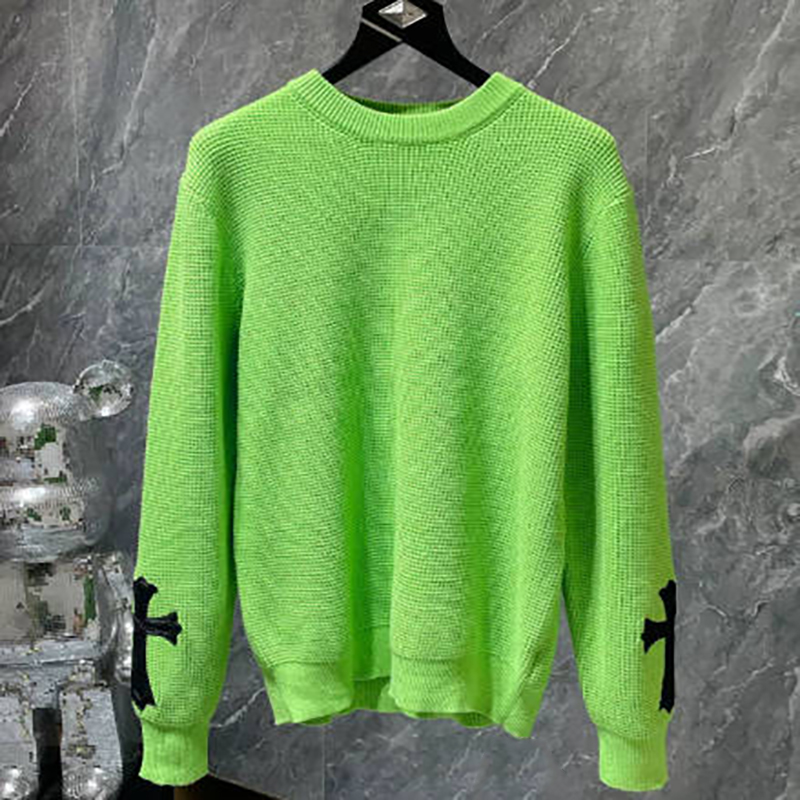 25 CH Men's Sweaters Designer Small Horse Hoodie Pullover Sweaters Men Women Autumn Winter Business Casual Style Half Pull Jumper