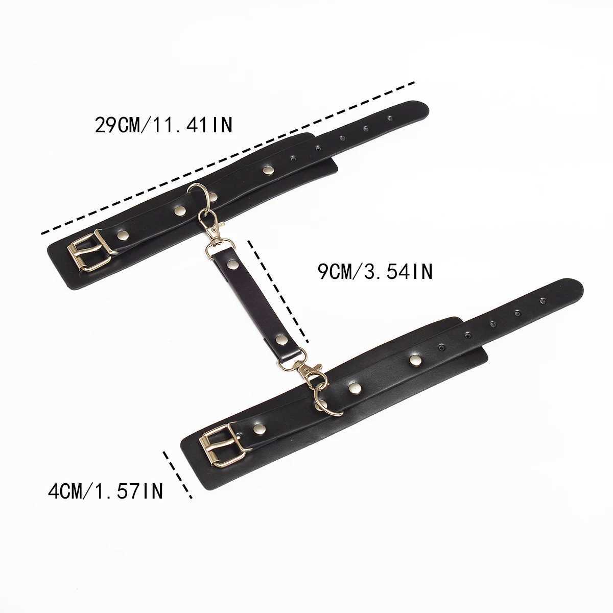 High-end SM sexy soft PVC handcuffs black adult binding BDSM couple sex toy shackles confinement sex accessoriesXJ250813