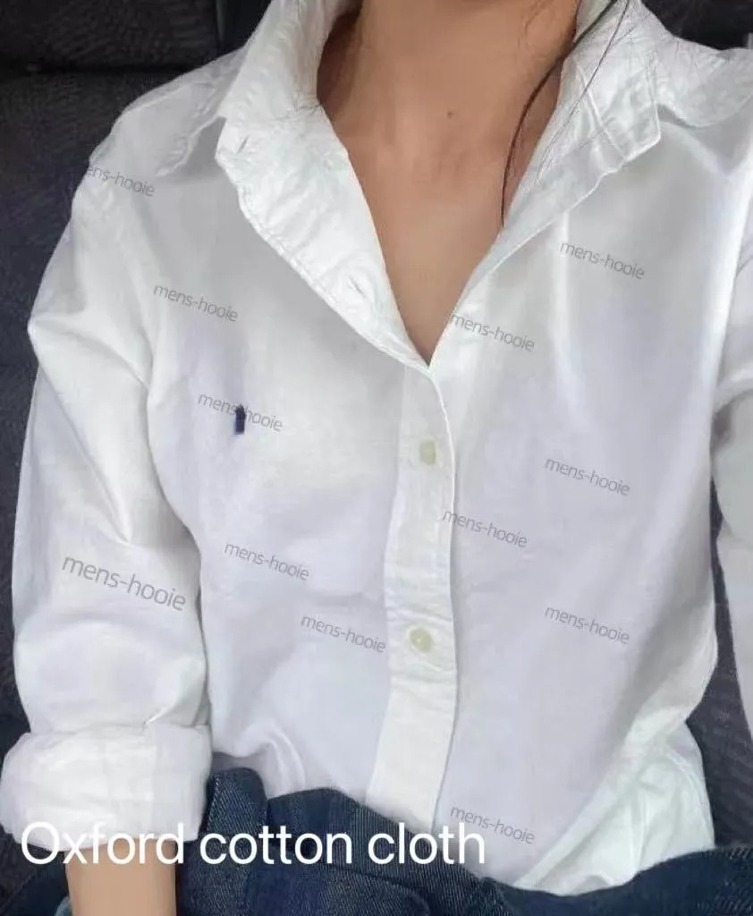 American Casual Polo Pony Blouses Womens Loose Lapel Neck Cotton Shirts Colorful Horse Embroidery Women Fashion Long Sleeved Sweatshirts Designer T Shirt