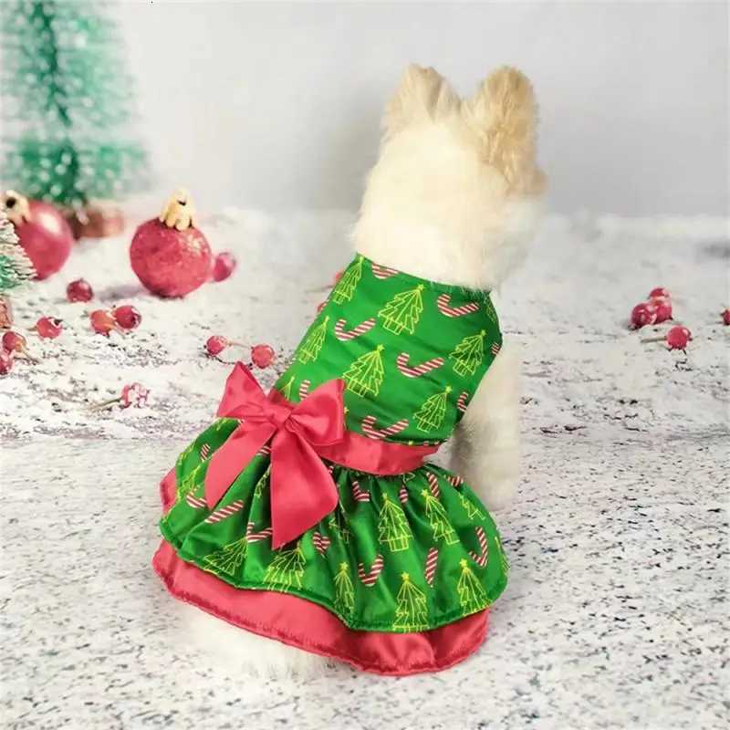 Christmas Pattern Pet Dress Lovely Festive Elegant Comfortable Holiday Pet Clothing Christmas Dress Unique Eye-catching New XJ250813