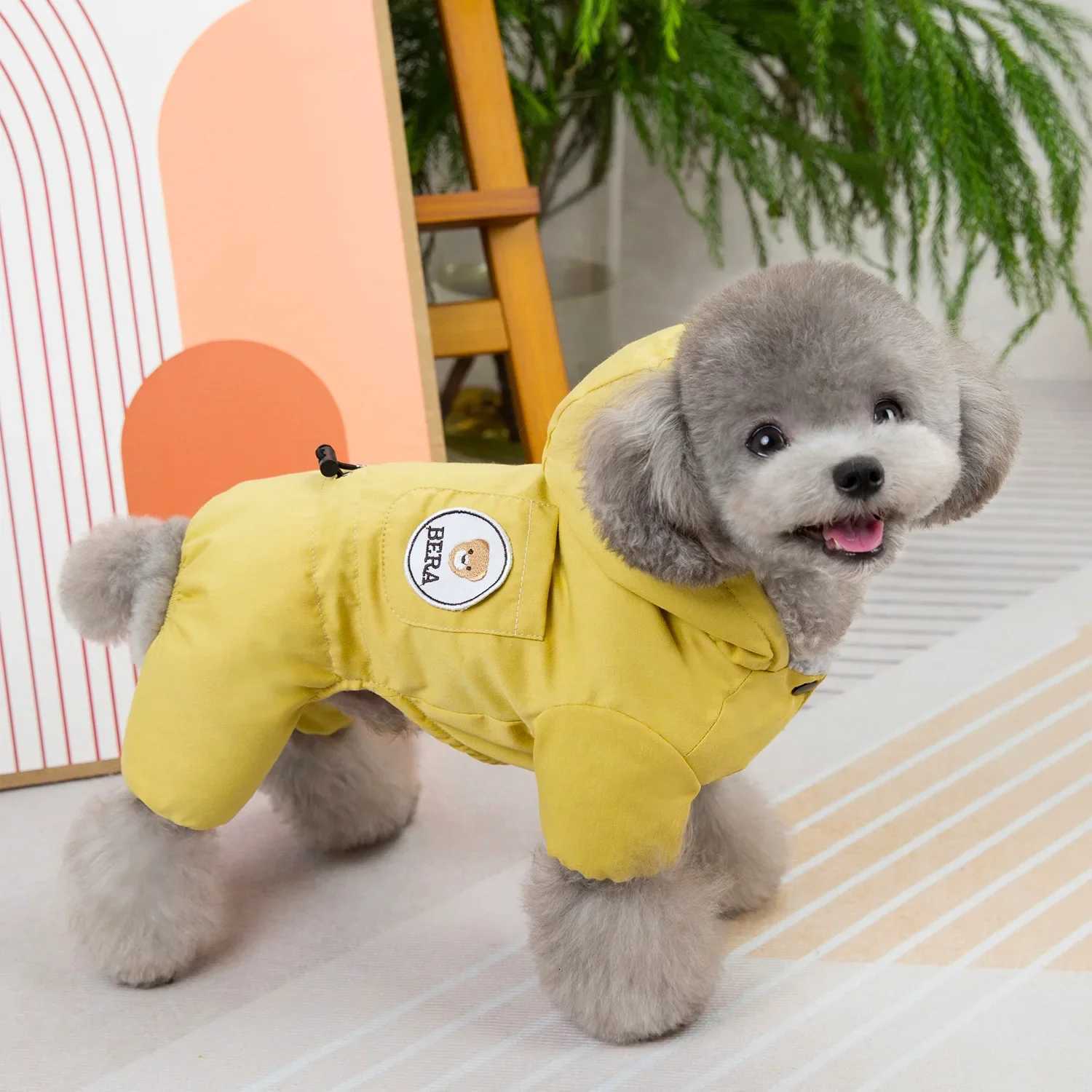 Winter Pet Jumpsuits Clothing Warm Fleece Designer Dog Clothes Hoodie Dog Onesie Dog Jumpsuits XJ250813