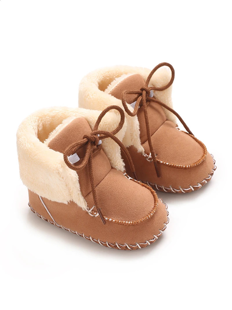 018Months Winter Snow Baby Boots born Warm Booties Soft Sole Shoes for Girls Boys Infant Toddler 250812