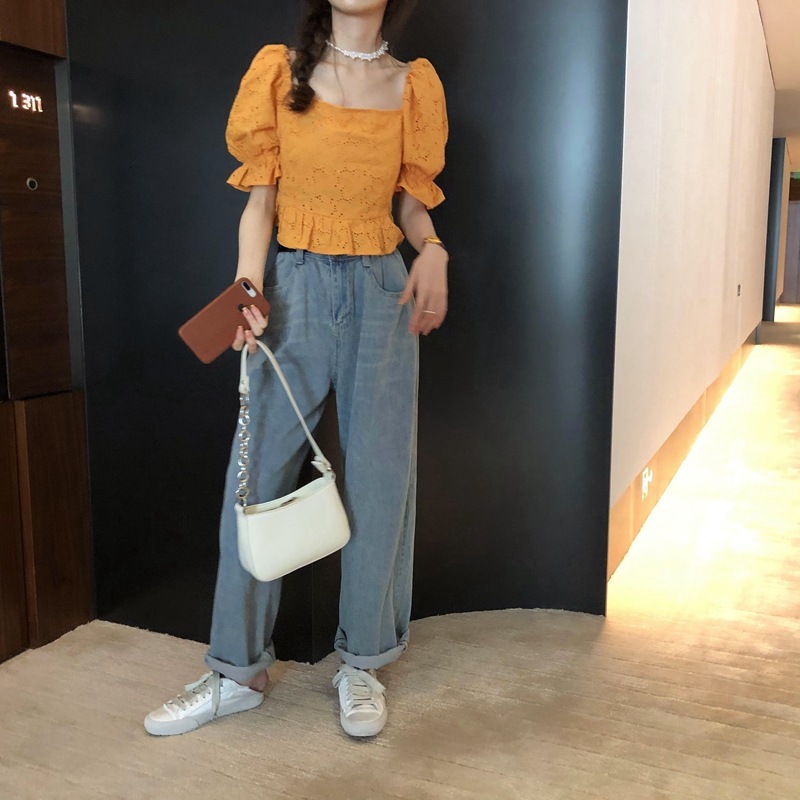 2025 New Ins Hot Black Patchwork Underarm Baguette Bag Street PU Shoulder Handbag for Women Trendy ddmymarket