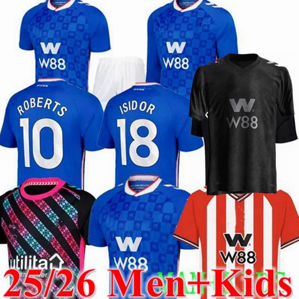 25 26 SUNDERLAND Home away third 2025 2026 Soccer Jerseys STEWART SIMMS ROBERTS AMAD CLARKE DAJAKU EMBLETON EVANS NIEN Football Shirt PRITCHARD kids kits