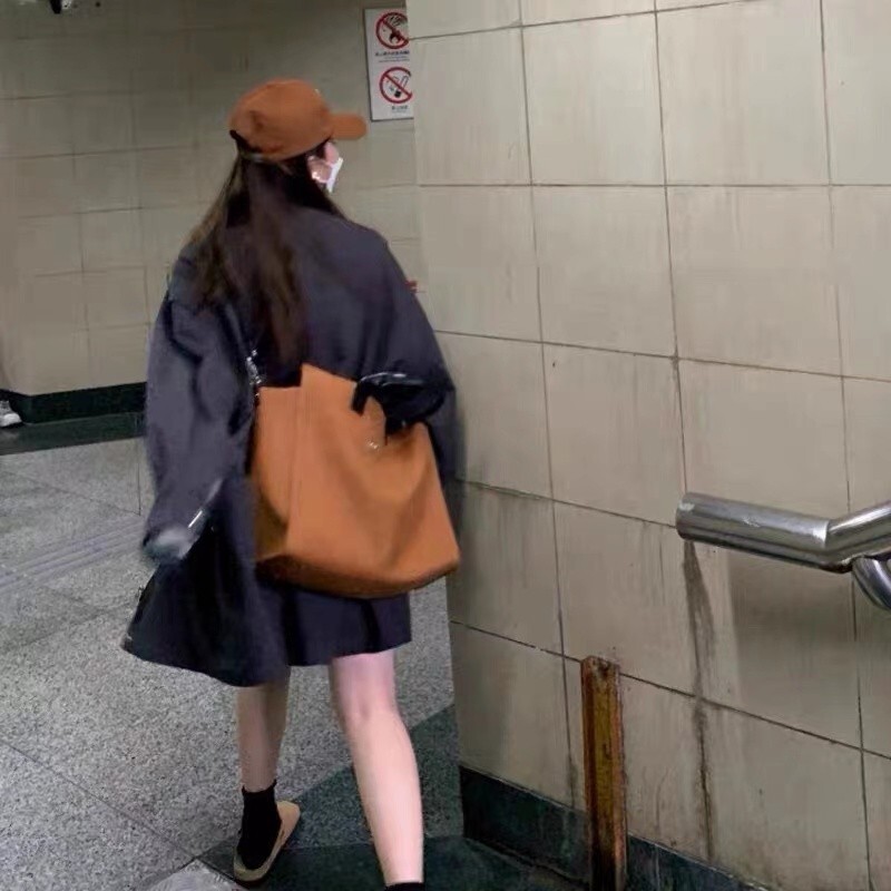 for Women Heymaymay Same Style Quality Color-Block Capacity Commuter Handbag Single Shoulder Crossbody Large Bag ddmymarket