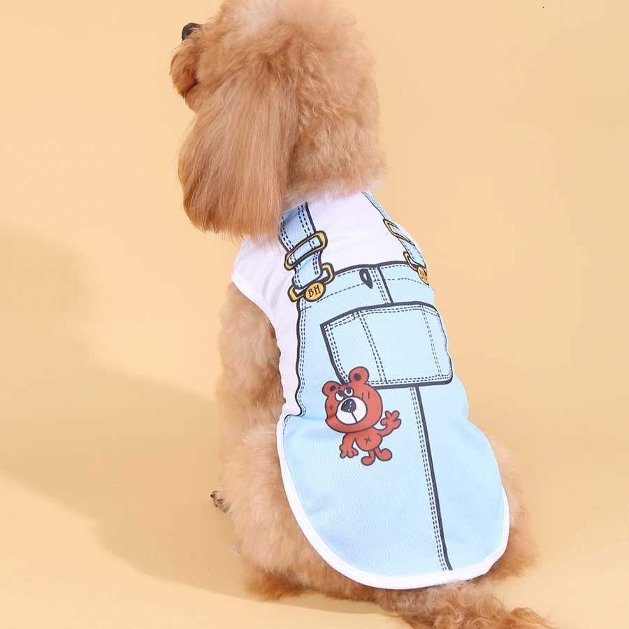 Summer Small Dog Clothes Pets Clothing Cartoon Dog Shirt Chihuahua T-shirt Puppy Vest Yorkshire Terrier Pet Clothes Dog Clothing XJ250813