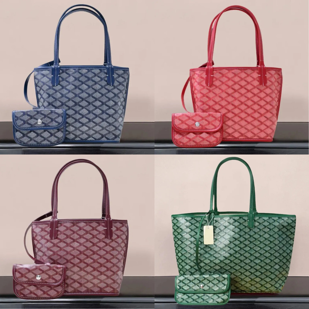 2025 Tote Bag Green Designer Bag Leather Linen Composite Large Capacity Shopping Bag Plaid Double Letter Women Houndstooth Handbag Two-tone Shoulder Bag e4