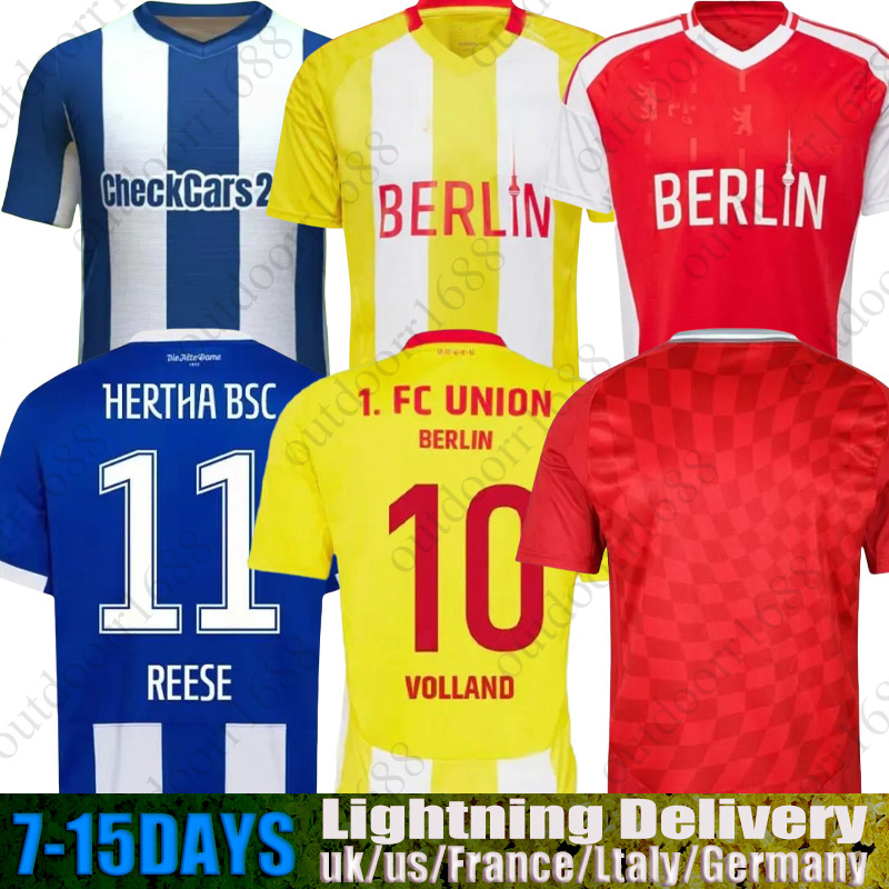 2025 2026 Union Berlin Soccer Jerseys Home KHEDIRA third green AARONSON BECKER KRAL LAIDOUNI BEHRENS KHEDIRA LEITE Football Shirts Special edition red white Mens