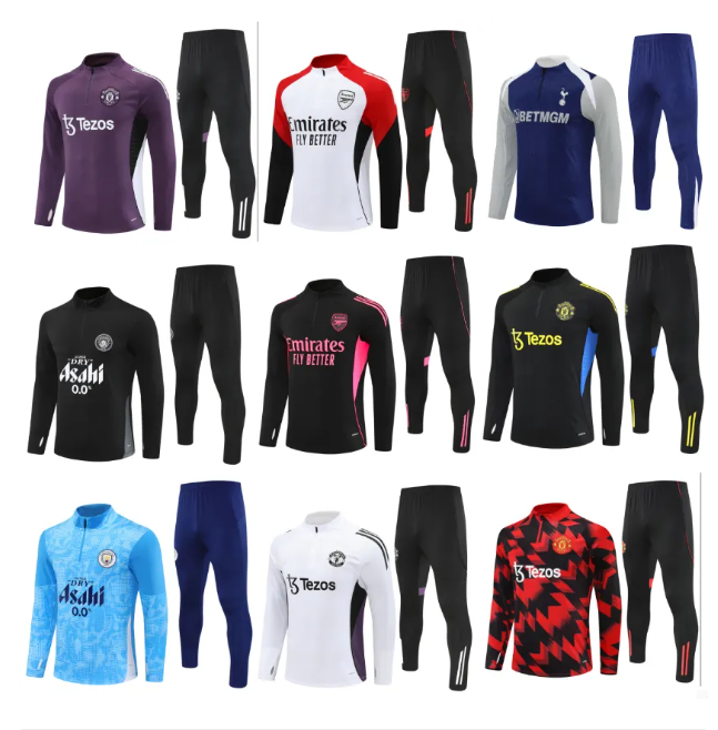 2024 25 26 arsen RASHFORD Uniteds tracksuit 25 26 City Antony football kits training suit survetement chandal adult boys tracksuits jogging sets futbol