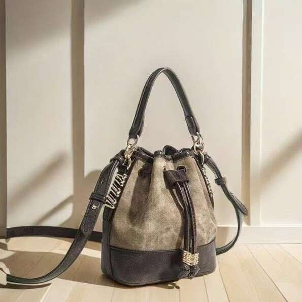 Bucket for Women Oil Painting Exhibition 2025 New High-end Drawstring Versatile Tote Shoulder Crossbody Bag