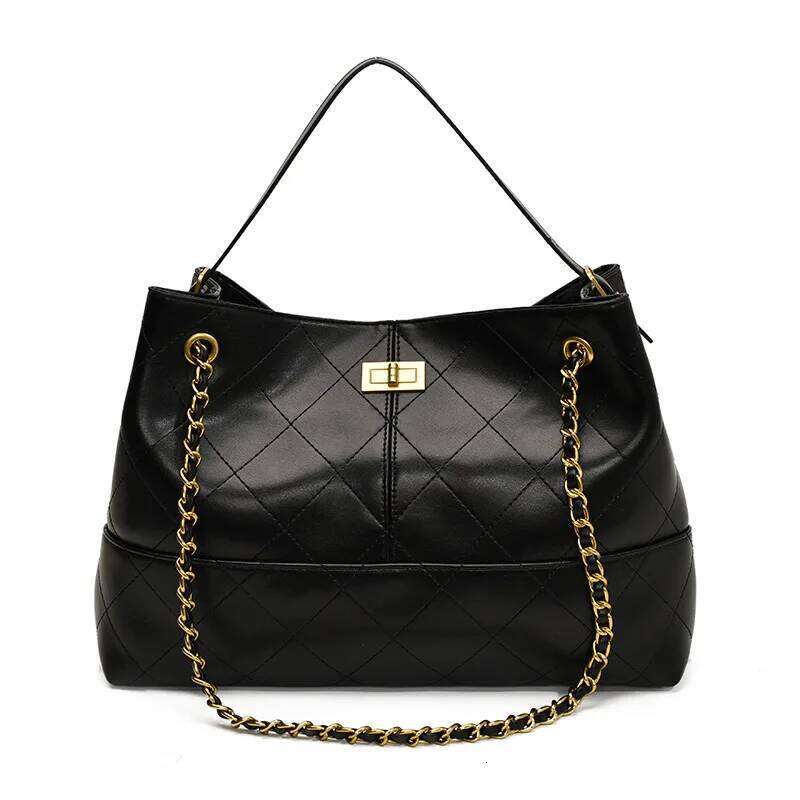 Designer Luxury New Arrival Tote Quilted Chain Shoulder Bag Women Spacious Everyday Crossbody For Work Commute