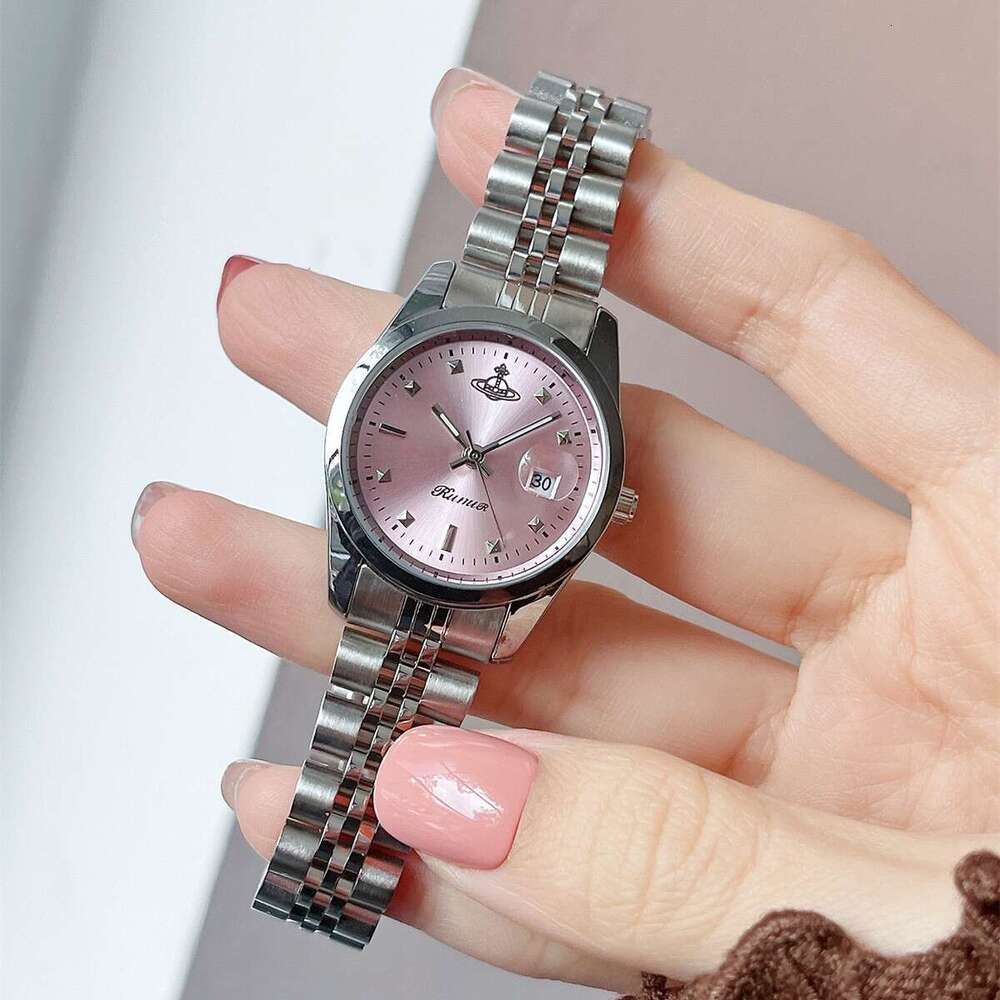 Saturn Fashion Steel Band Women's Watch with Calendar TikTok Style
