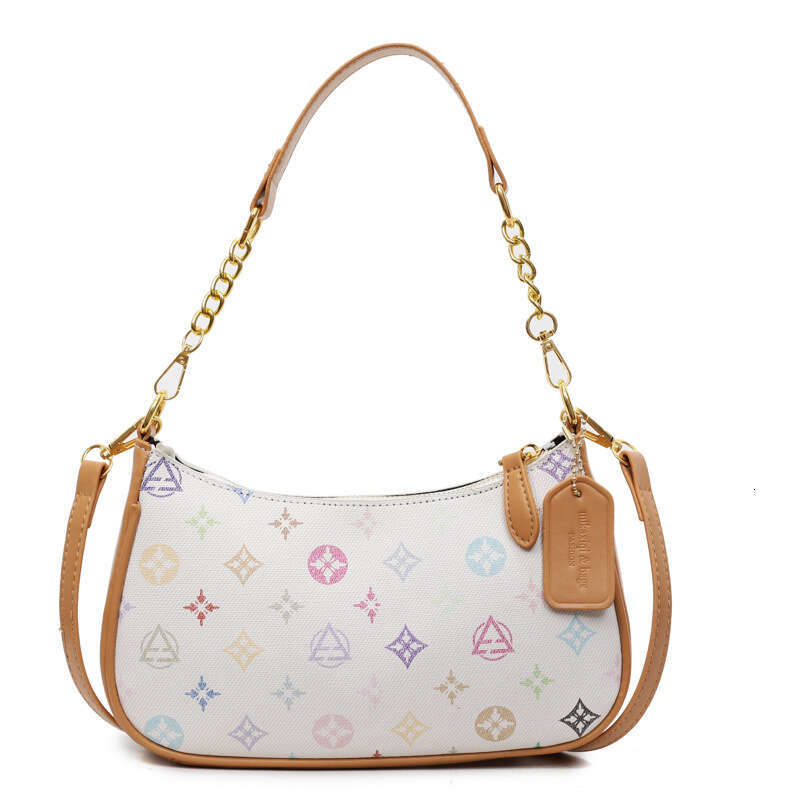High-End Fashion Monogram Mahjong for Women 2025 New Versatile Stylish Printed Underarm Crossbody Shoulder Bag