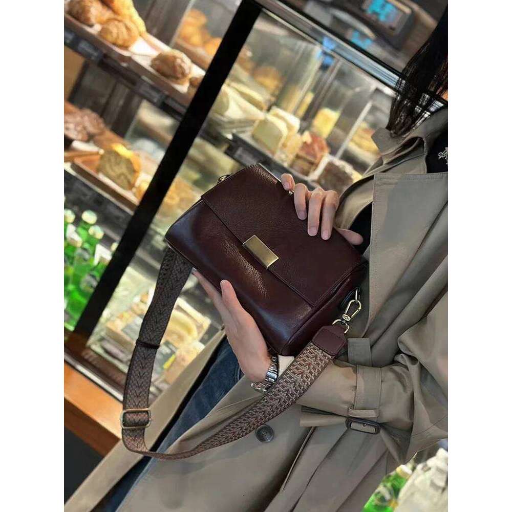 handbags female crossbody bags Vintage Genuine women shoulder Small square bag soft leather cowhide fashion