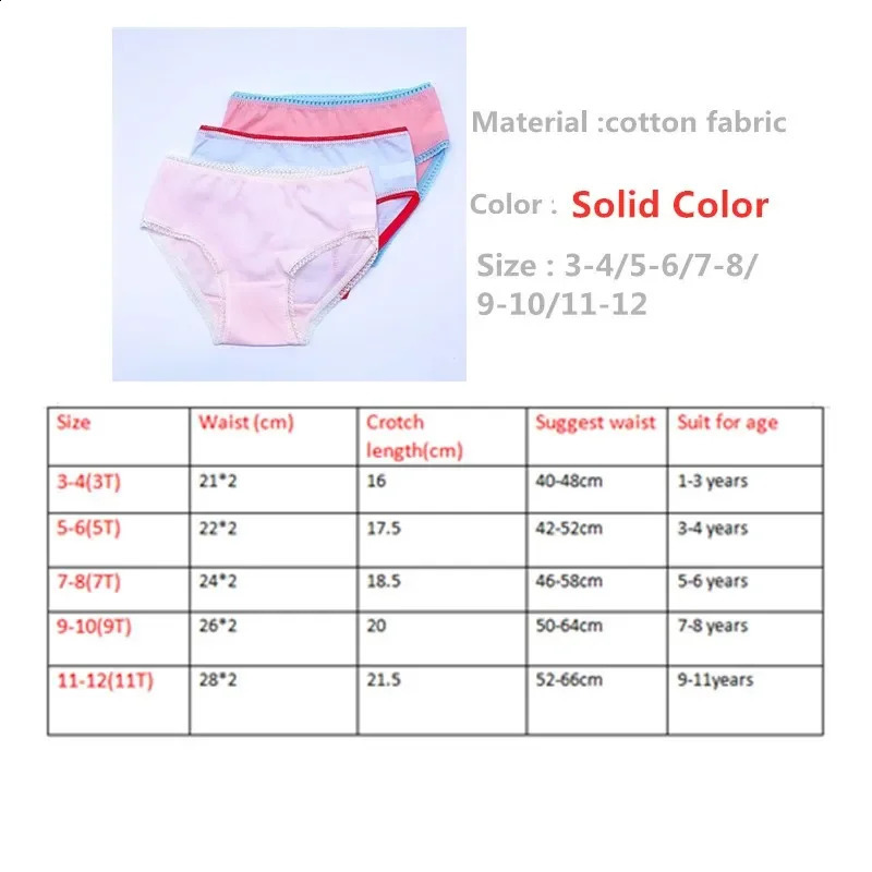 18PcLot Soft Comfortalbe Baby Girls Underear Cotton Panties for Kids Short Briefs 250812