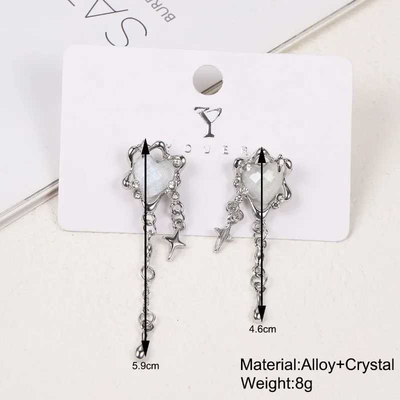 2024 Trendy Party Jewelry Y2K Irregular Liquid Earrings for Women Silver Color Hip-Hop Punk Fashion Geometric Earring Clip Girl Y250812