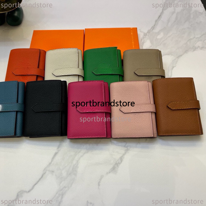 Top Quality Cowhide Genuine Leather Designer Bag Wallets Lady Card Holder Gent Wallet Woman Coin Purse Fashion Luxury long compact short Bear Mini Wallet