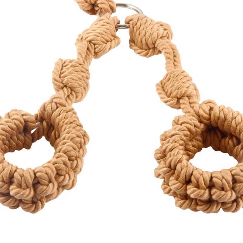 Erotic Shibari Rope Handcuffs Collar With Fetish Flirting Bdsm Bondage Slave Sexy Lingerie For Couple Quickly Bundle Sex Toys XJ250813