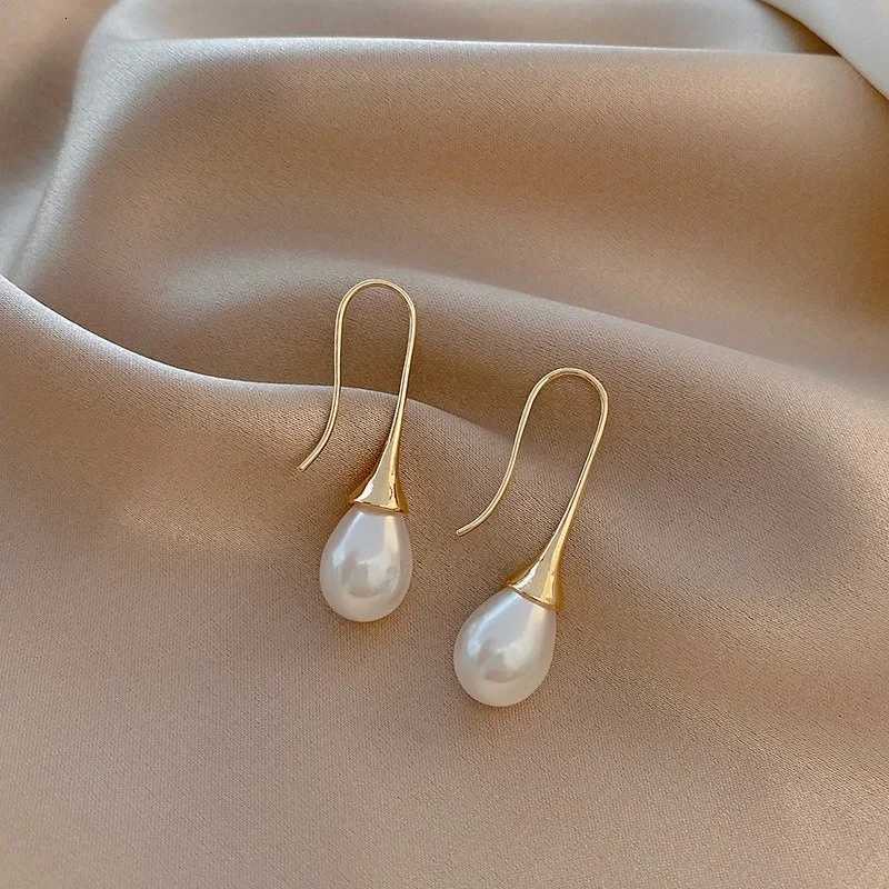 Vintage Water Drop Imitation pearl Earrings For Women French Valentines Day Anniversary Gift Wedding Party Jewelry Pendientes Y250812