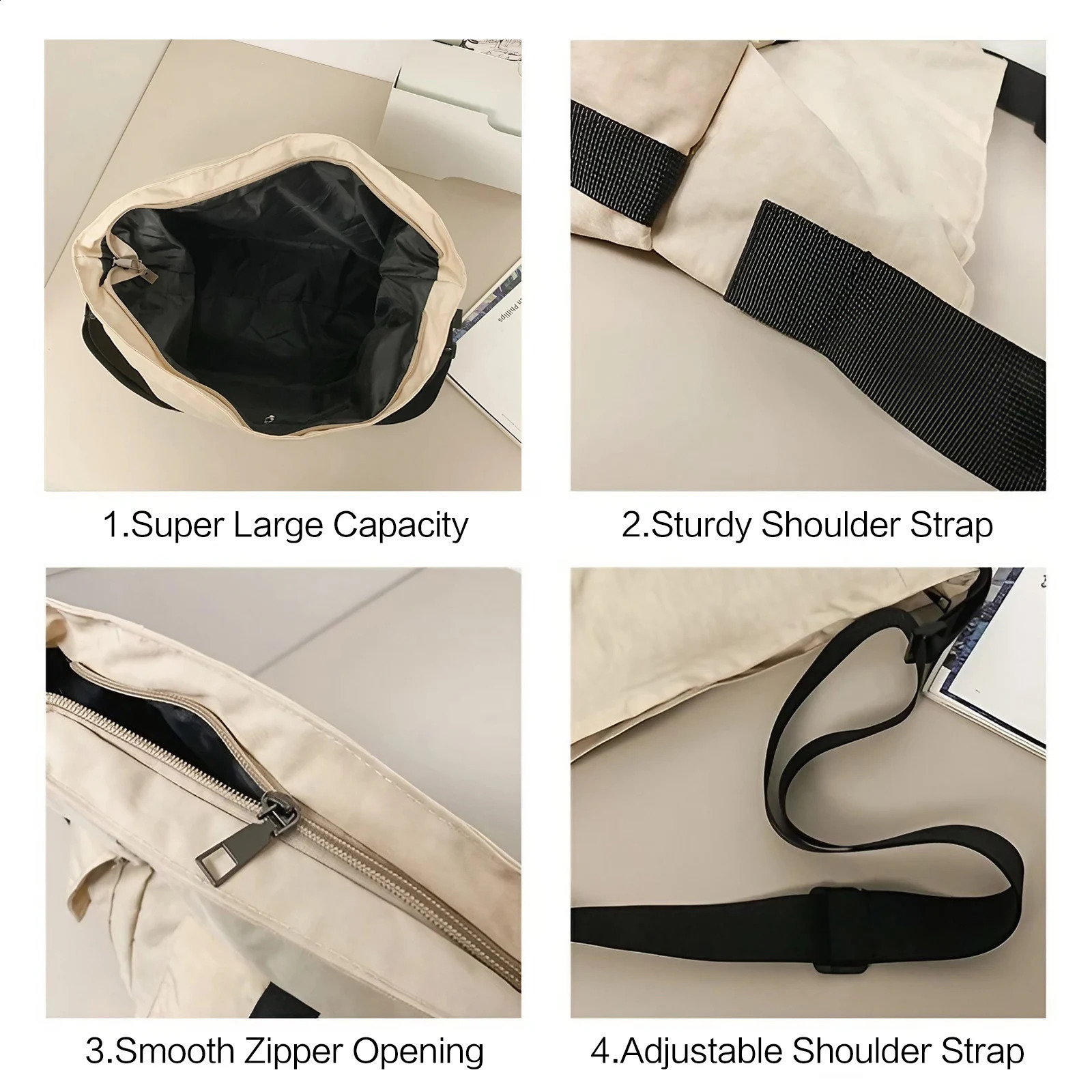 Fashion Workwear Messenger Bag Lightweight Compact Crossbody Shoulder Bag For Students Commuting Leisure Daily Use 250809