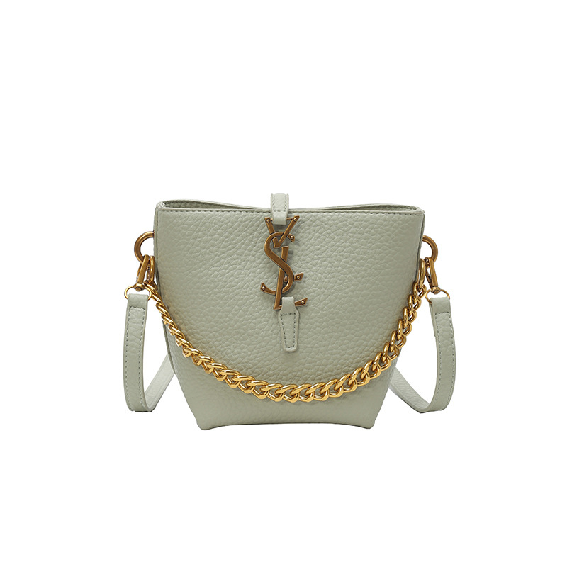 Designer bag free shipping hot Light luxury outdoor bucket bag simple and versatile vintage tote handbag