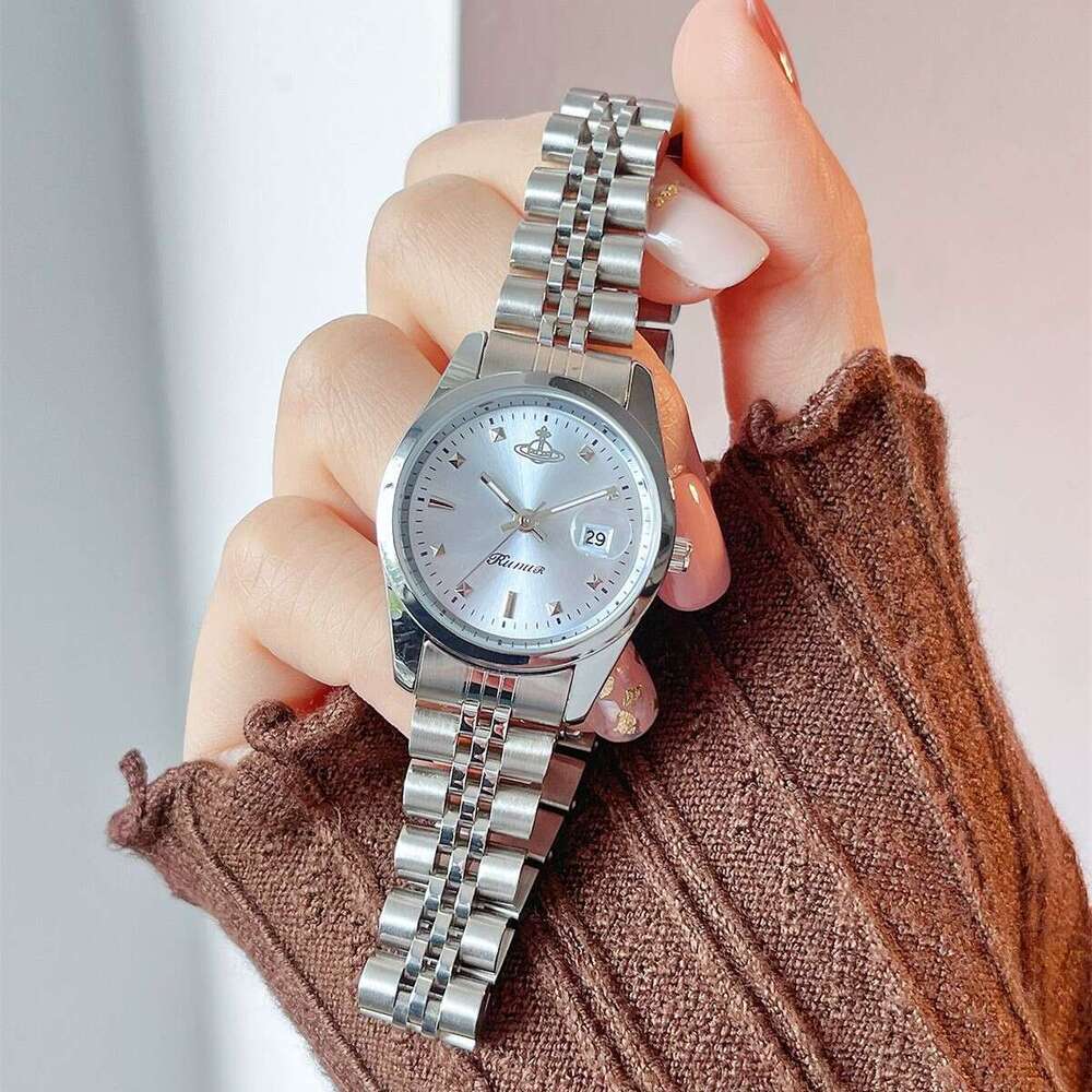 Saturn Fashion Steel Band Women's Watch with Calendar TikTok Style