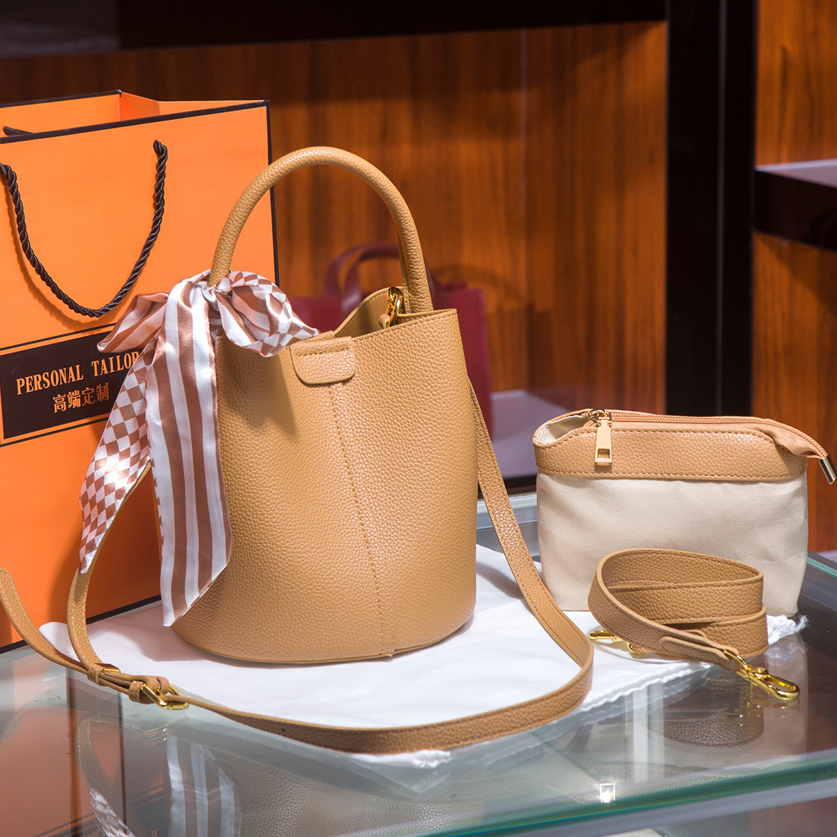 Ladies' bucket bag handbag 2025 new designer versatile crossbody bag