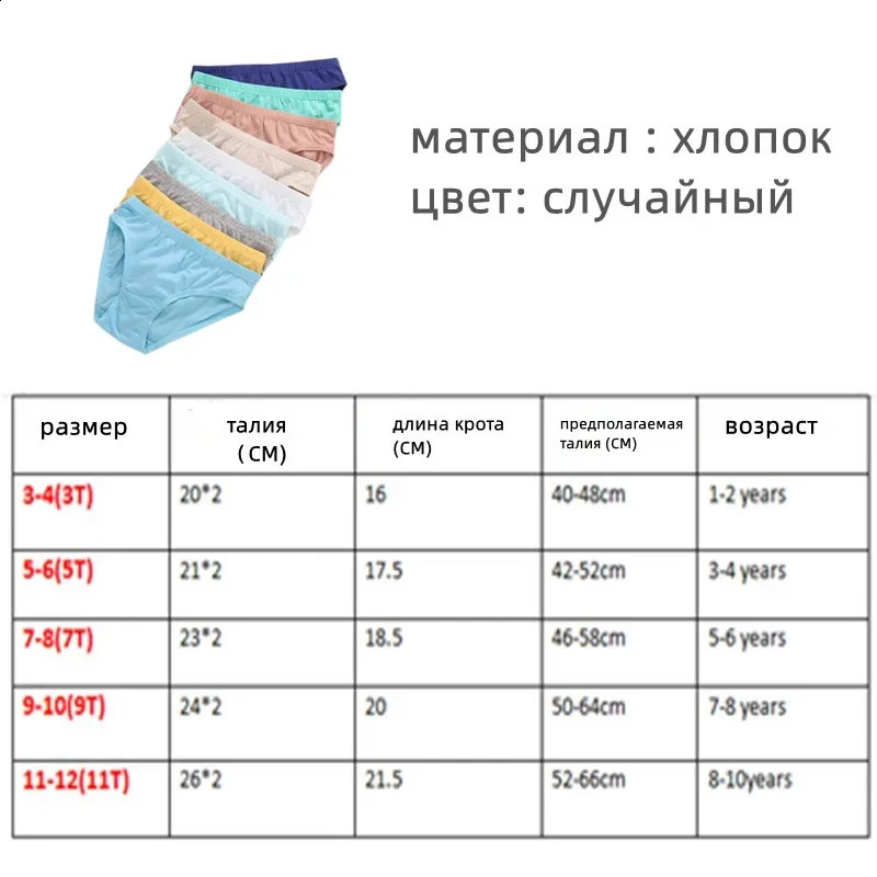 12Pc Baby Girls Boys Underwear Cotton Panties Kids Briefs Children Underpants 112Y 250812