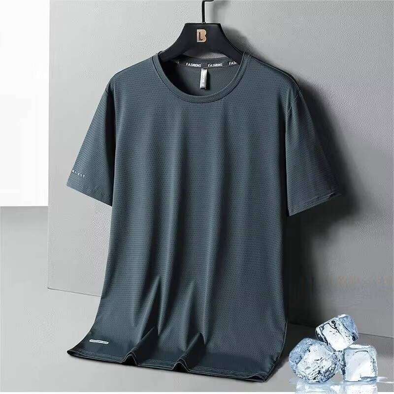 Men's Q-MAX Unisex Sport Oversized Breathable Woven Fabric with Quick Dry & Ice Cool Design Custom T-Shirt