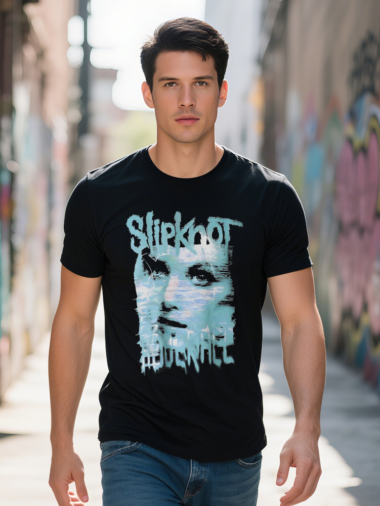 Men S Vintage Inspired Y K Horror Band Graphic Tee Knit Fabric Crew Neck Regular Fit Summer Casual Short Sleeve