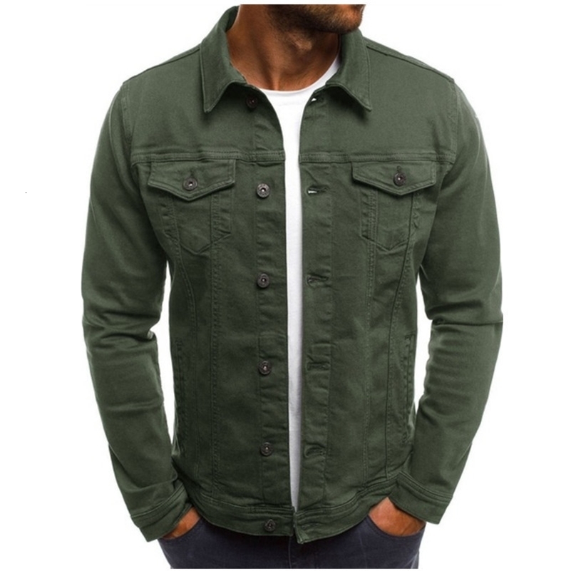 Arrival Mens Casual Yellow Denim Jacket Classic Style Fashion Slim Washed Retro Blue Jeans Coat Male Clothing 250811 - view 6