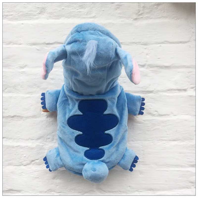 Autumn Winter Cartoon Pet Clothing Stitch Same Style Cat And Dog Clothing Two-Leg Pet Transformation Clothing Warm Cotton Clothing XJ250813