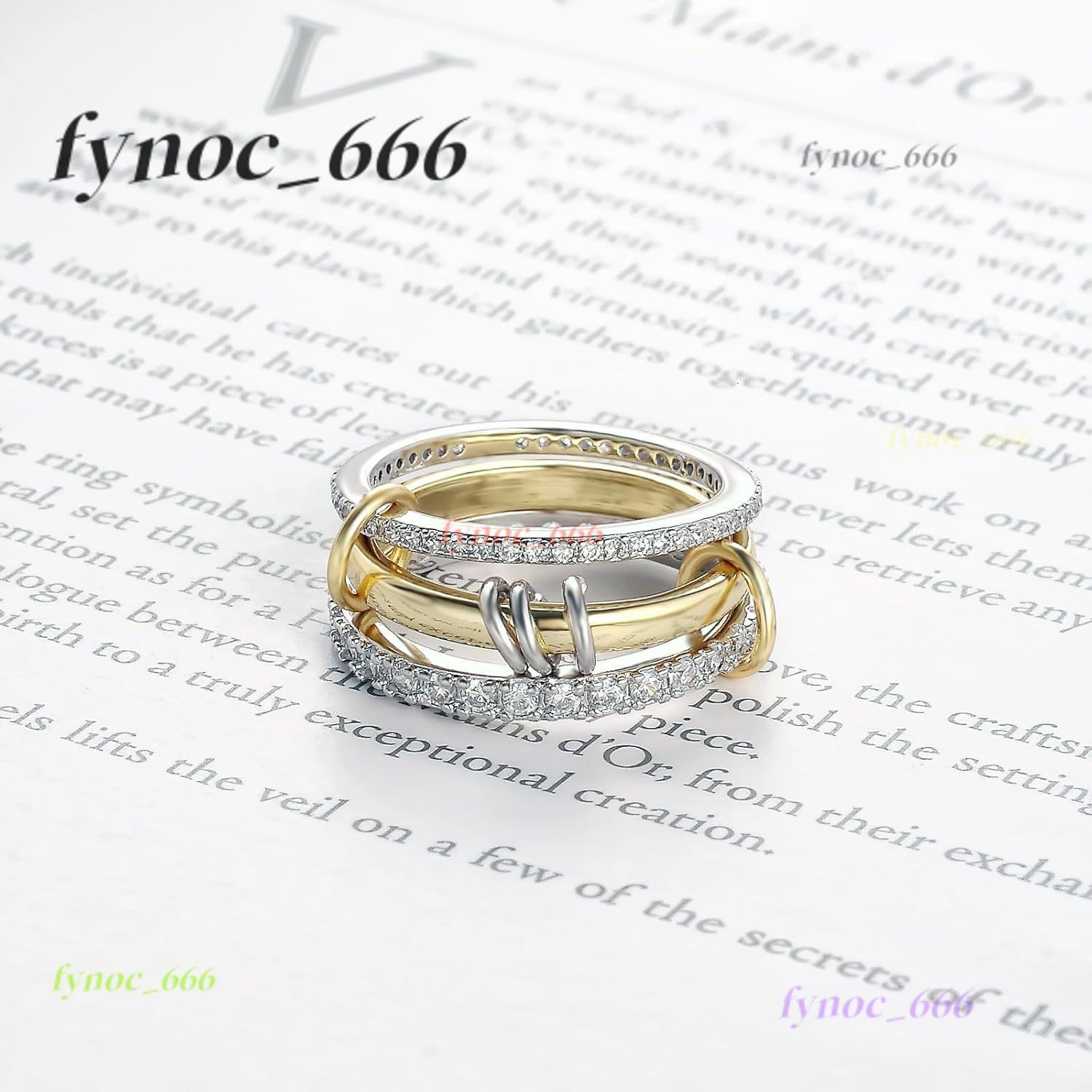 Band Stackable Rings Non Tarnish 18k Gold Plated Stainless Steel Cubic Moissanite Rings Silver Gold Stack Rings for Men Women