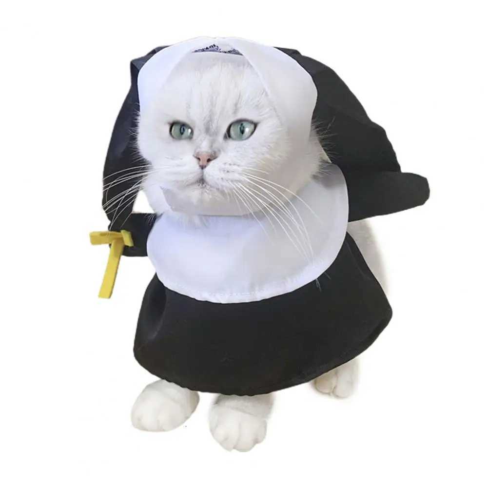 1 Set Pet Costume Set Thick Three-dimensional Modeling Nun Style Dress Up Cosplay Halloween Dog Clothes Pet Supplies XJ250813