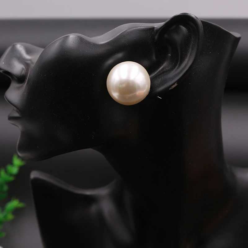 2cm Big Simulated Pearl Earrings Temperament Simple Personality White Statement Earrings For Women Korean Earrings Jewelry Gift Y250812