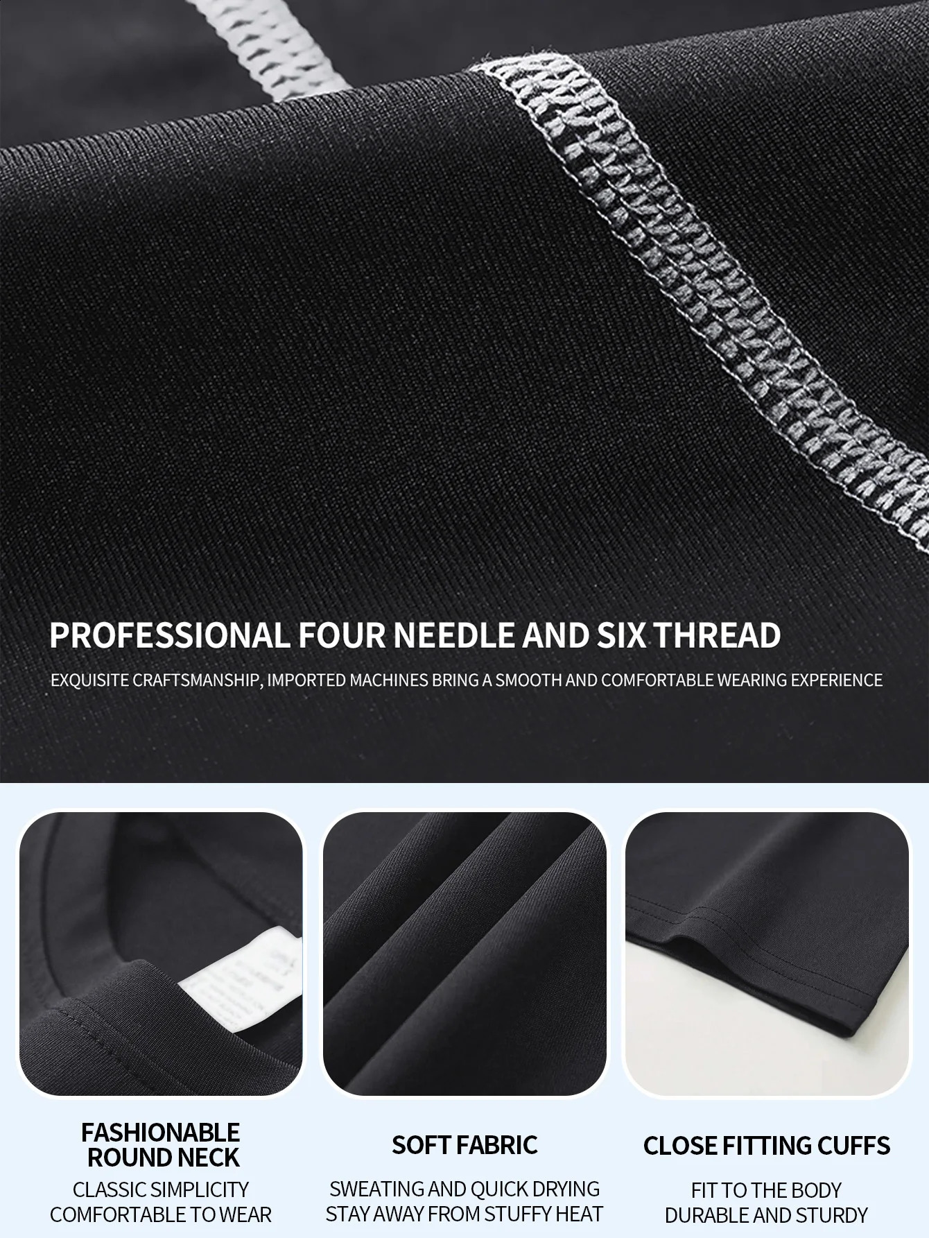 Fitness Clothing Mens Tight Round Neck Long Sleeve Gym Fitness Trainer Sweatshirt Mens Jogging Sweatshirt Tops 250811